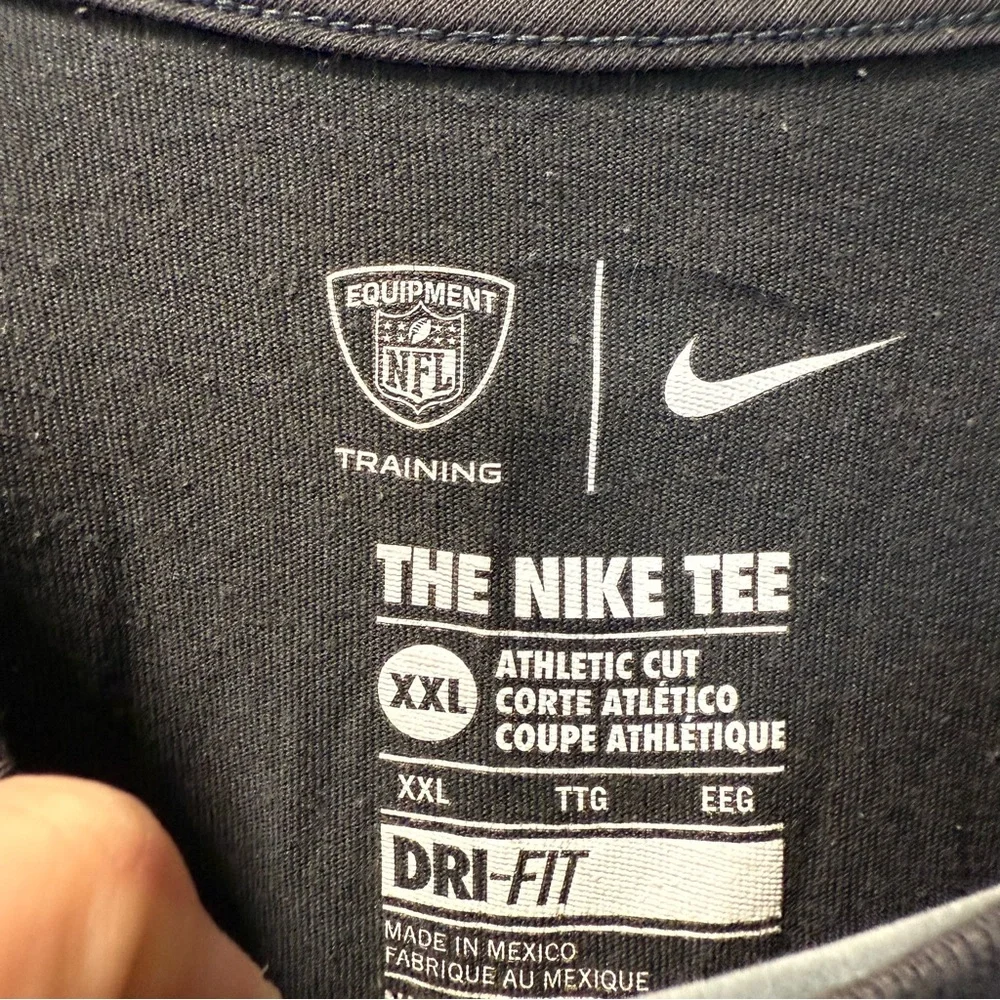 Nike Dri-Fit NFL Dallas Cowboys Basic T-Shirt‎ Logo Charcoal Grey Men's XXL